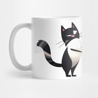 Funny Dancing Black Cat Mug